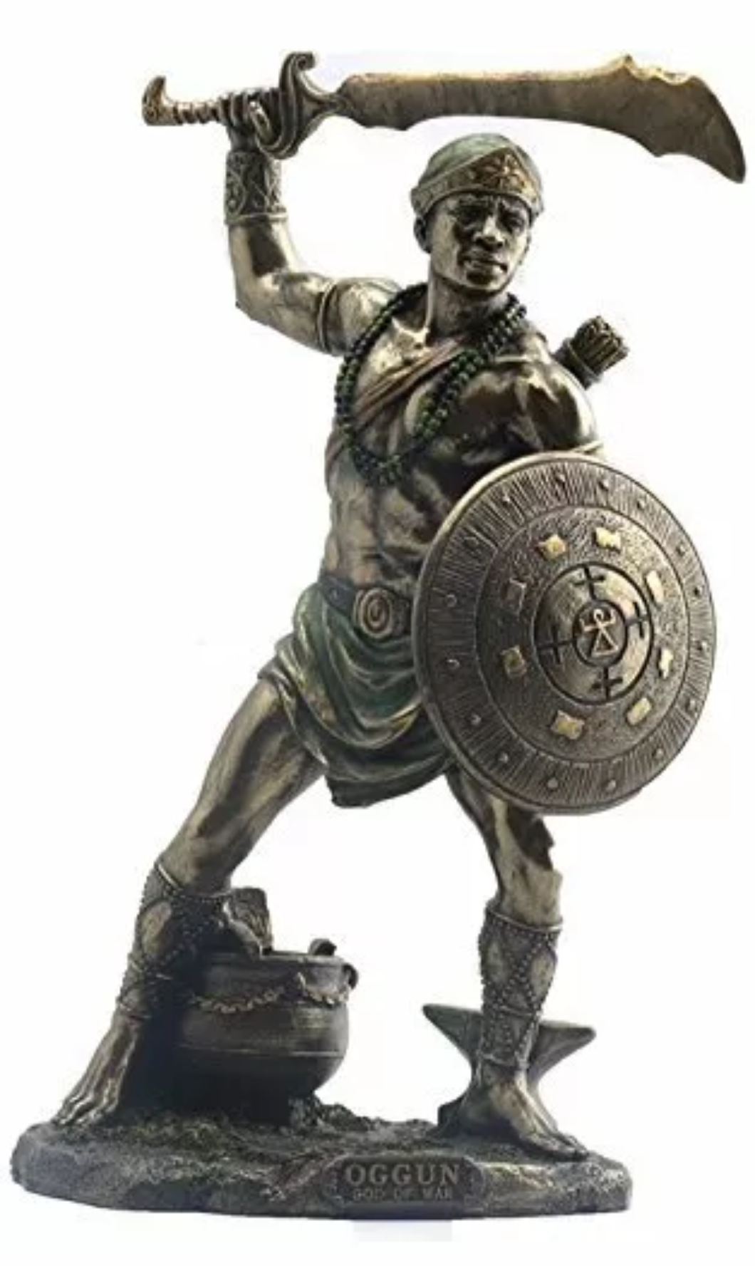 Ogun Statue (Warrior, Truth, Creativity, Accidents) Comes in 2 Sizes