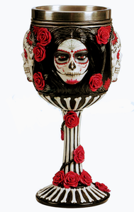 Sugar Skull Chalice (Mama Brigitte, Ancestors, Ghede, Day of the Dead)