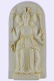 Hecate Plaque (Triple Goddess, Crossroads, magic)