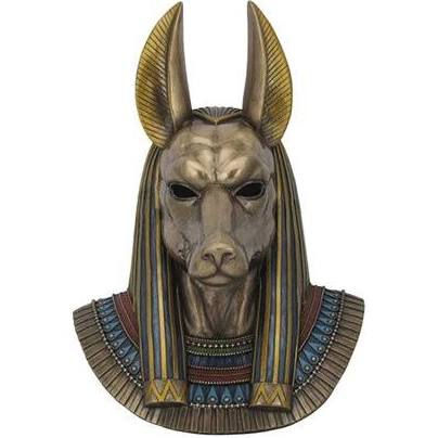 Anubis Bust Wall Plaque, Anpu (Guardian, Protection, Funeral, Divination)